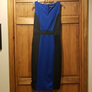 Beautiful black &blue cocktail dress